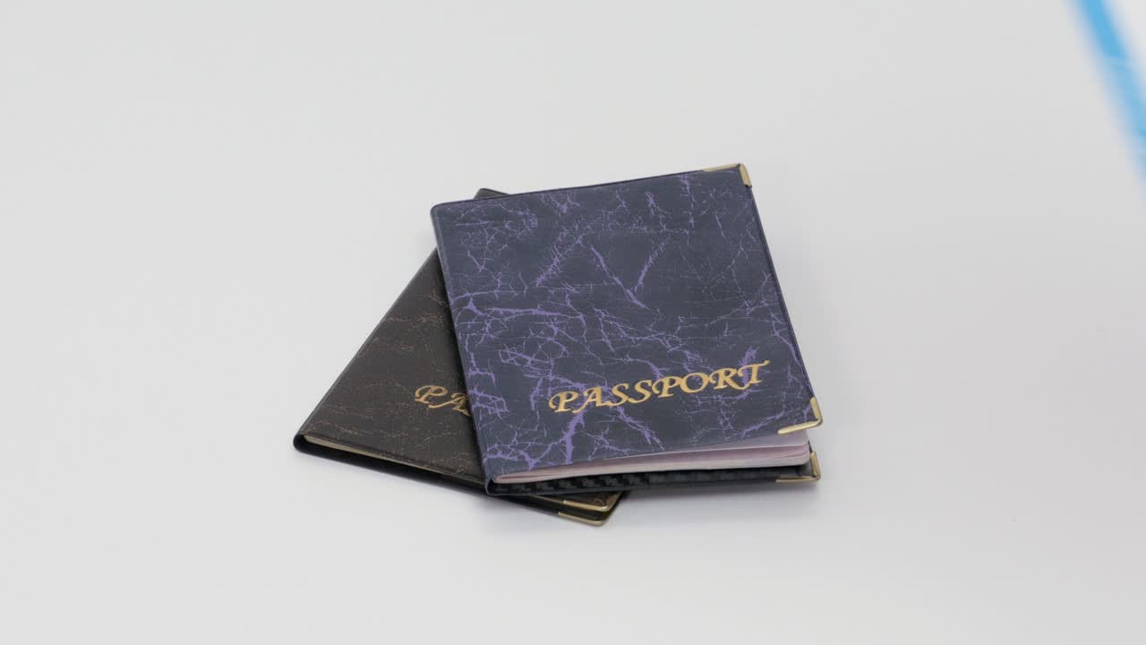 Boarding passes over passports