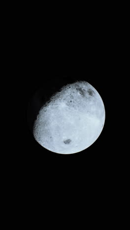 crescent moon in a dark sky