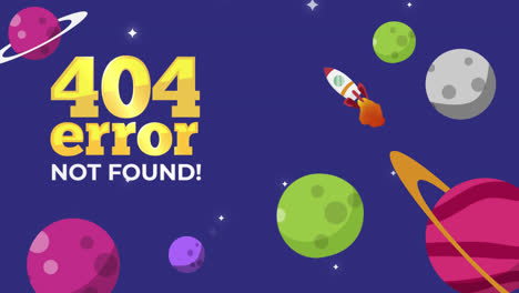 404 error page - space theme