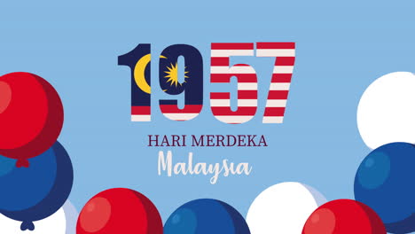 celebración del día de la independencia de malasia en 1957