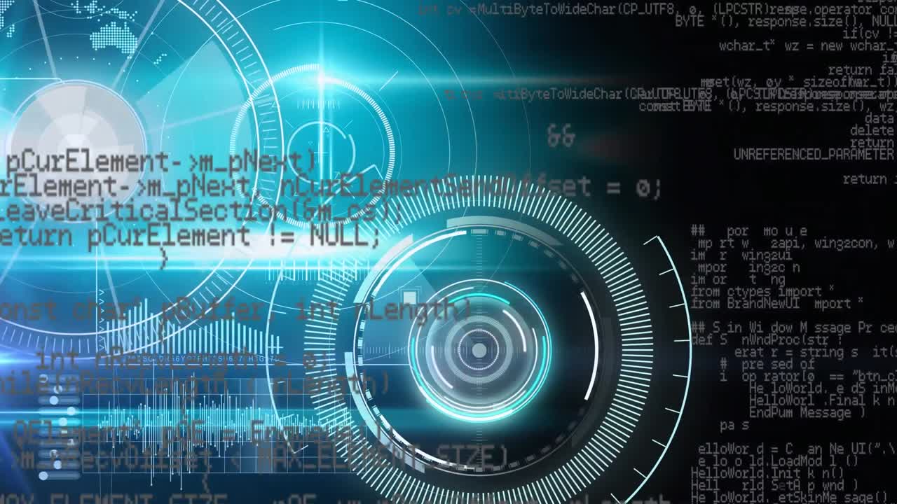 Animation of scopes scanning and data processing