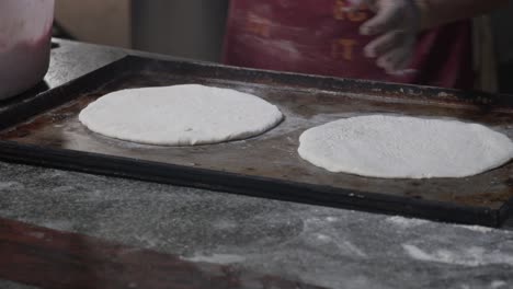 arranging chapatis and adding sweeteners and flavouring in the mix