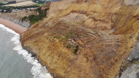 Large-Coastal-landslip-at-Seatown-Beach-In-Dorset