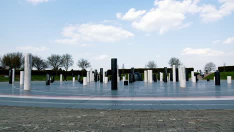 monuments of events that happened in the past sit close to cambel park in milton keynes