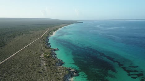 Wonderful-view-of-Cabo-Rojo,-taken-with-drone