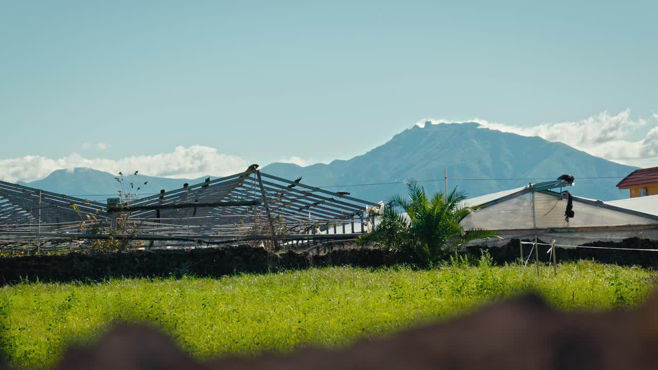 Vesuvius view from Pompeii's outskirts