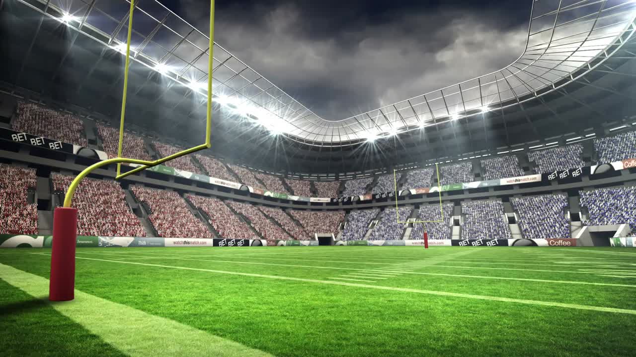 vista de un estadio de fútbol americano