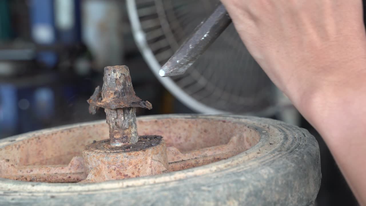 메카닉 수리 얼음 카트 바 축