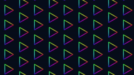 Flat-triangles-pattern-in-rows-on-black-gradient