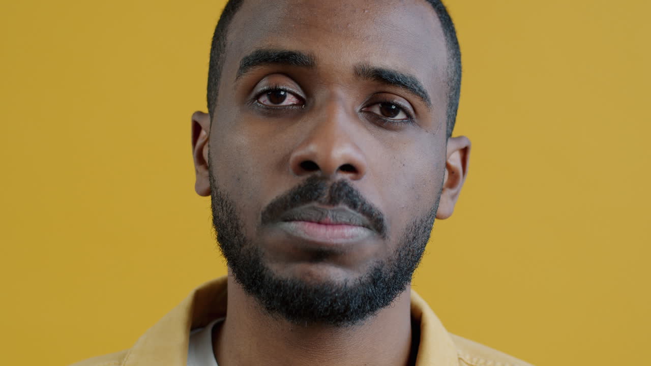 Man with various expressions