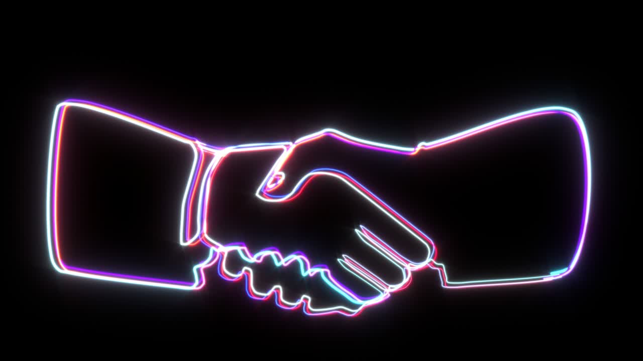 handshake sign animation greeting. | freepik