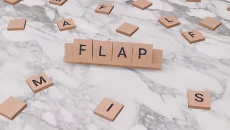 Flap-word-on-scrabble