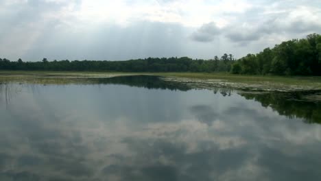 A-Boat-Moving-Across-the-Water---POV