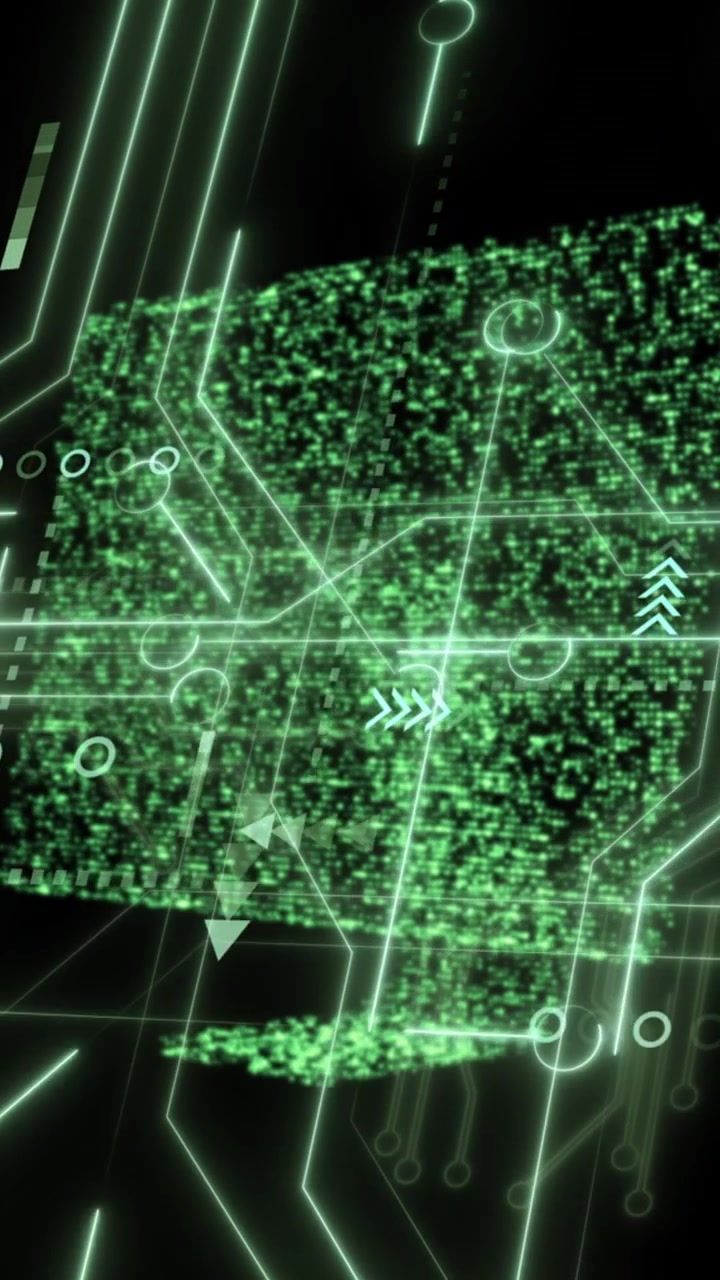 Animation of data processing over computer