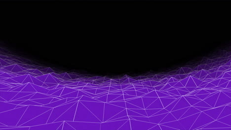 abstract purple wireframe landscape