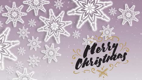 Animation-of-snow-falling-over-merry-christmas-text