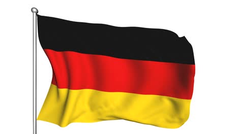 flagge deutschlands (halbtransparent, schleife, alpha-kanal)