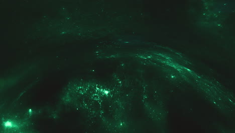 amethyst green giant wormhole curves the space around it