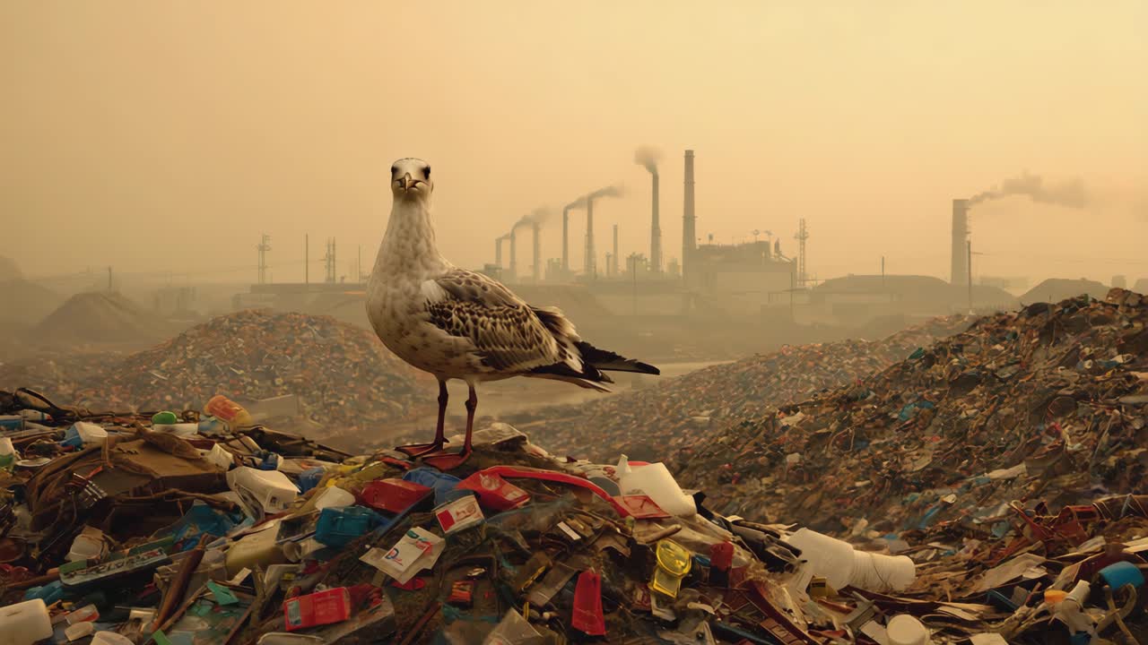 Seagull on Landfill