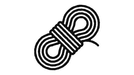 imágenes de animación de icono de campamento y canal alfa