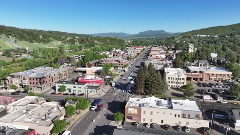 steamboat springs before the marathon june 1 , 2025. this shot includes lincoln ave and the finish line.