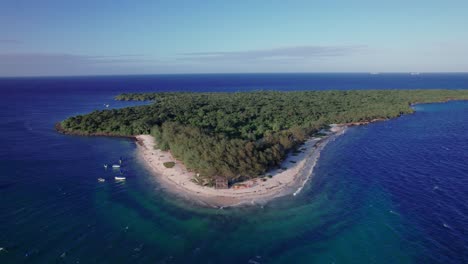 aerial view of mbudya island at sunset in dar es salaam, tanzania
