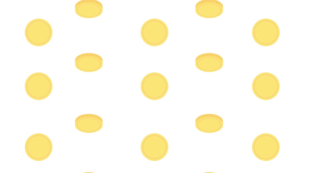 Animated Background With Money Falling Down.