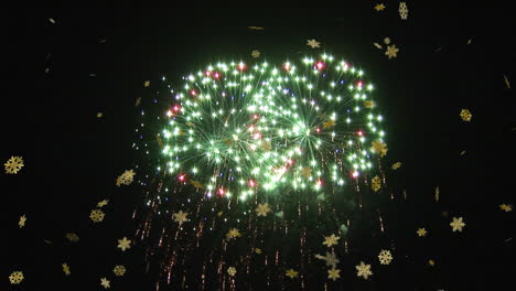 animation of fireworks on black background