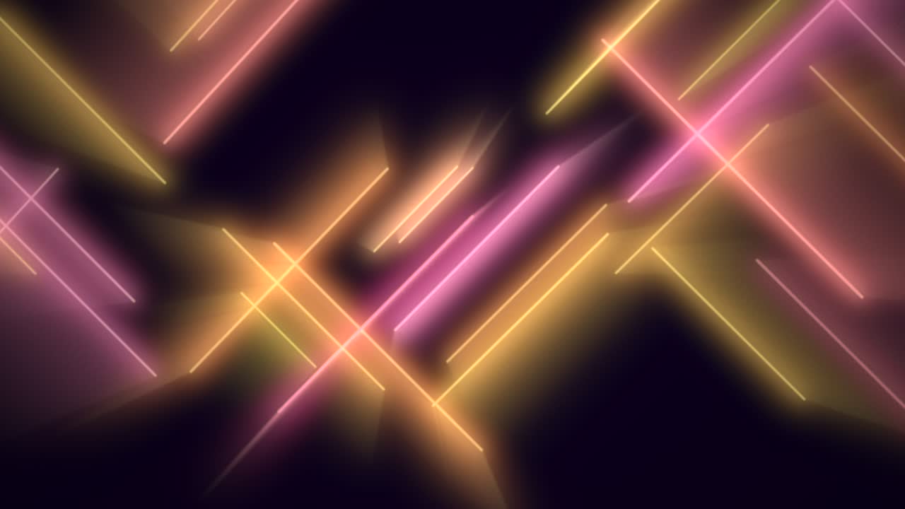 Neon yellow and red disco lines