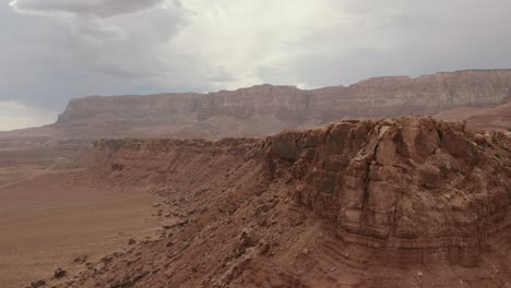 An-aerial-reveal-of-a-small-back-country-road-in-Arizona-around-the-Grand-Canyon