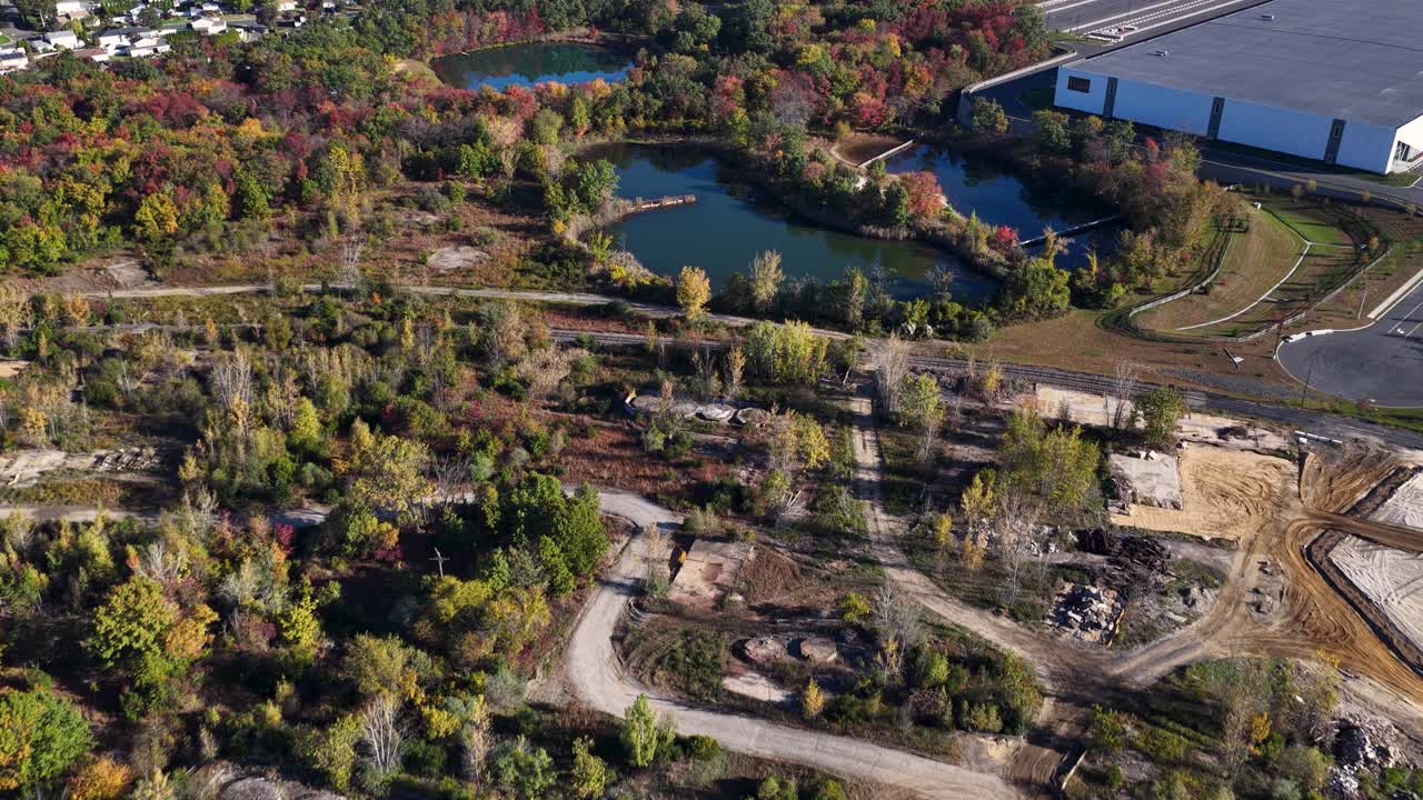 Flight over the remains of the old Hercules factory in Sayreville, New Jersey