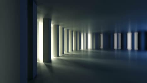 abstract gray architecture background. tunnel animation. video is looped