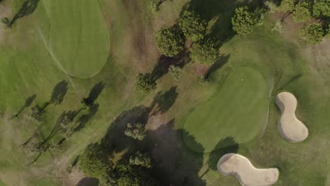 top view of the golf course