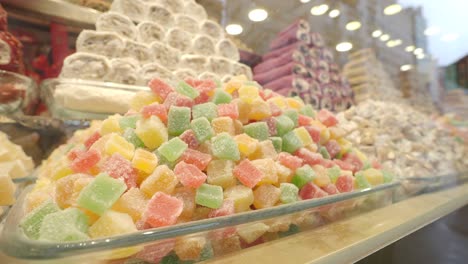 exhibición de delicias turcas coloridas