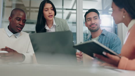 Business, teamwork and problem solving on computer