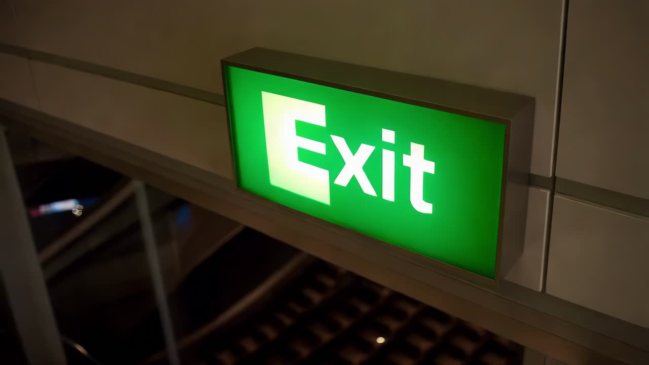 Emergency Exit Sign