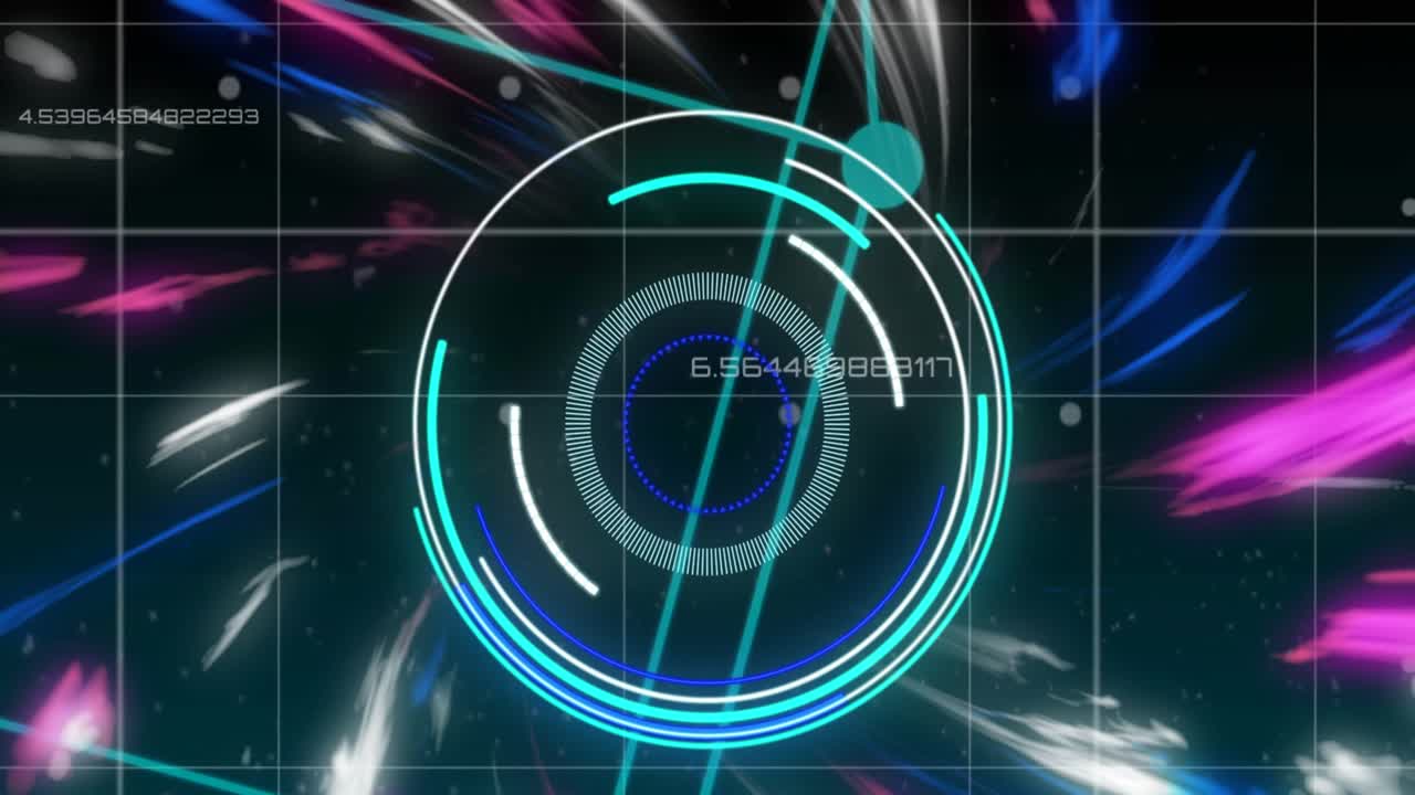 Animation of data processing over scope scanning