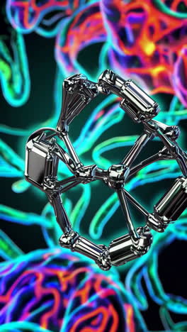 abstract 3d model of a molecular structure