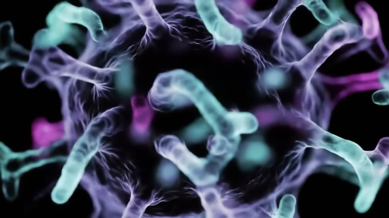 Stunning Visualization of Microscopic Organisms: An Intricate Journey Through a Colorful and Complex World of Microbial Structures and Their Patterns