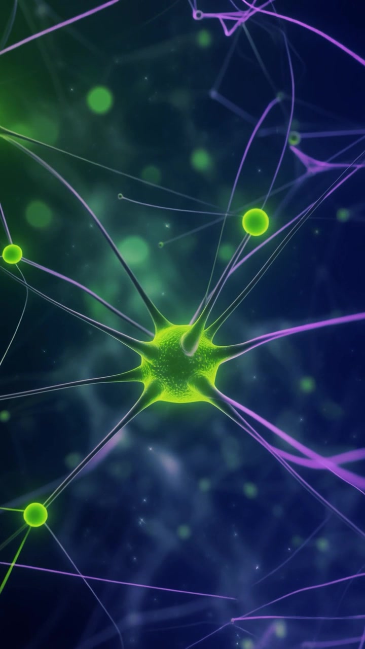 Abstract Animation of Neural Network Connections and Synapses