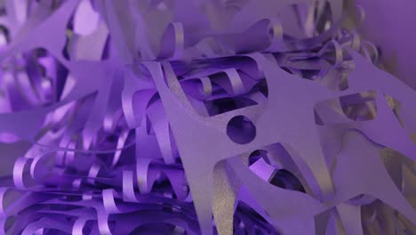 restos de papel de aluminio del cortador de tapas en una moderna planta de producción