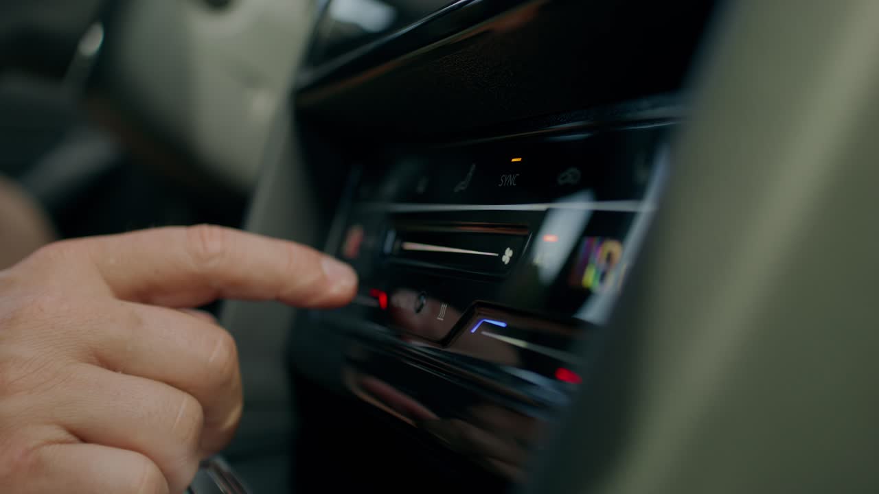 ajuste del control de clima del coche
