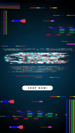 motion graphic of glitch offer banner cyber monday