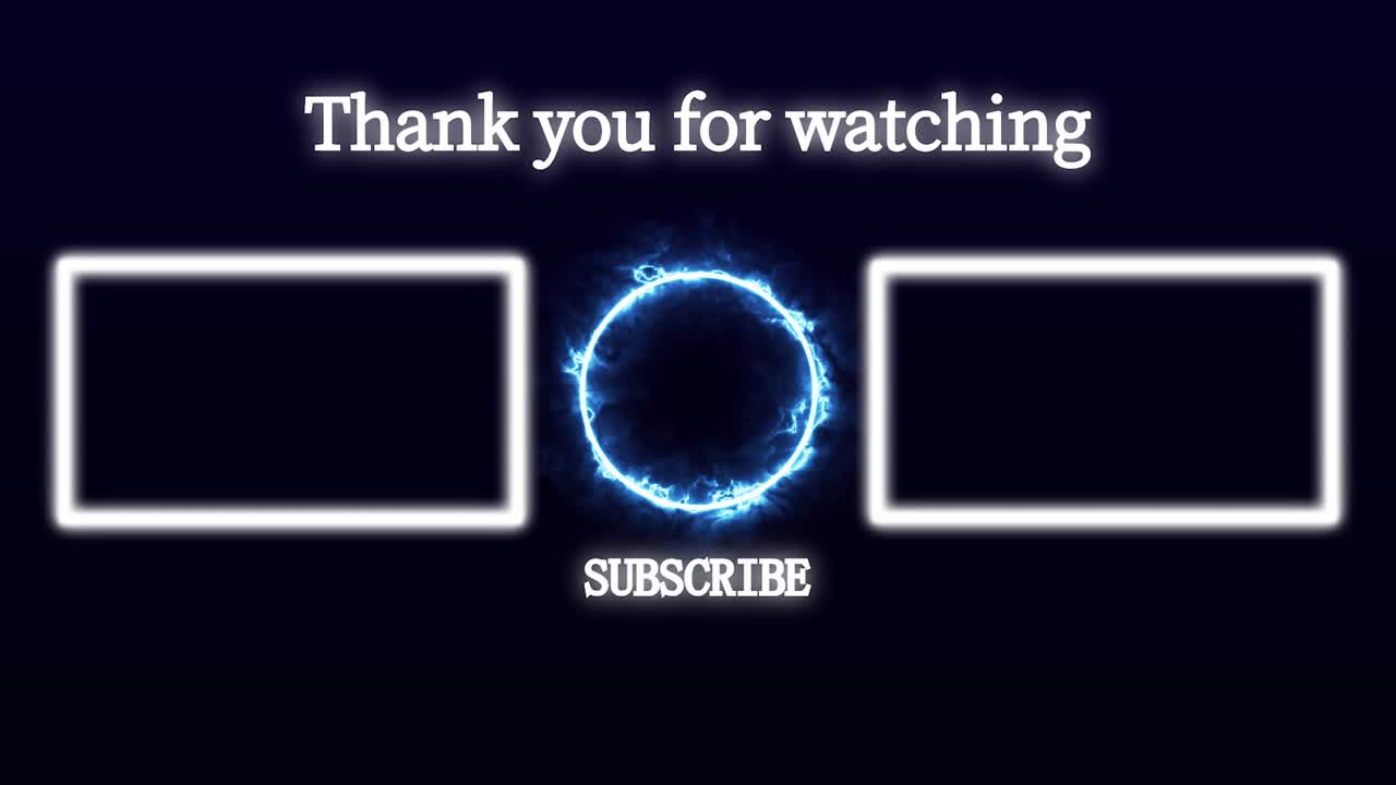 컬러 플레임 엔드 카드 엔딩 스크린 모션 그래픽