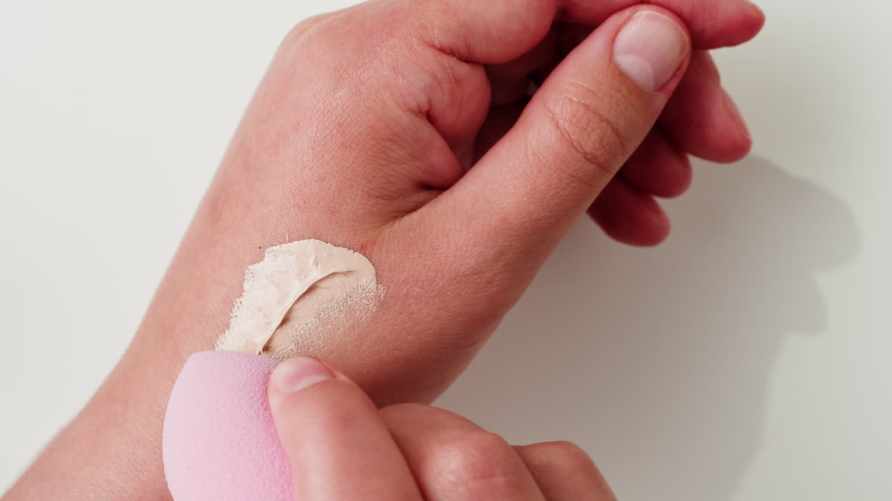 Applying Foundation with a Makeup Sponge