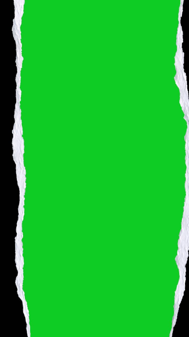 Torn Paper Rip Transition Revealing Green Screen | Premium Stock Video ...