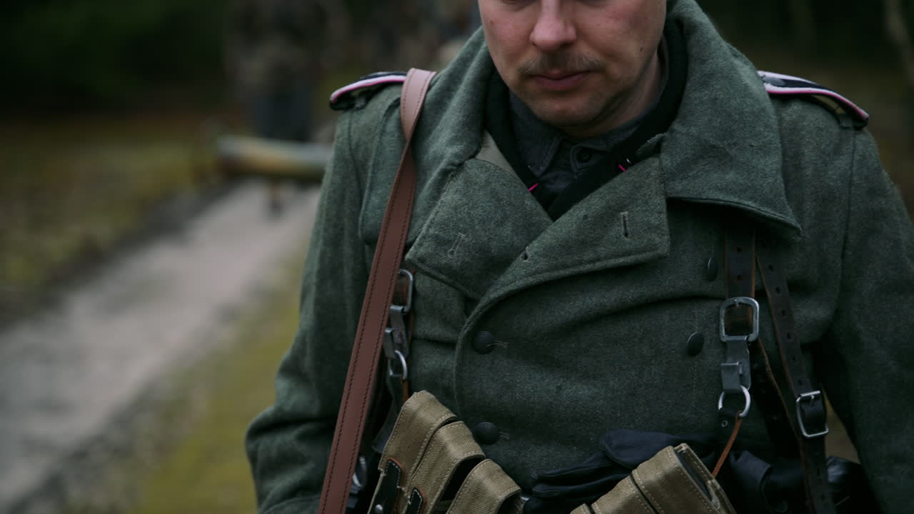 German Soldier in WWII Uniform