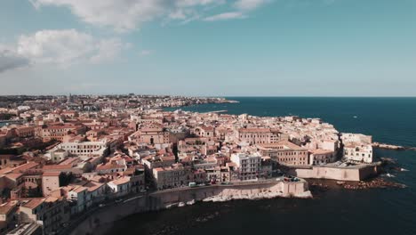 vista aérea de siracusa en sicilia, italia
