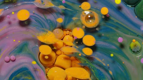 abstract colorful swirls and bubbles