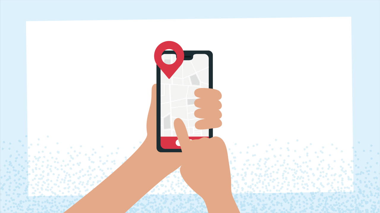 persona que utiliza una aplicación de mapas para teléfonos inteligentes